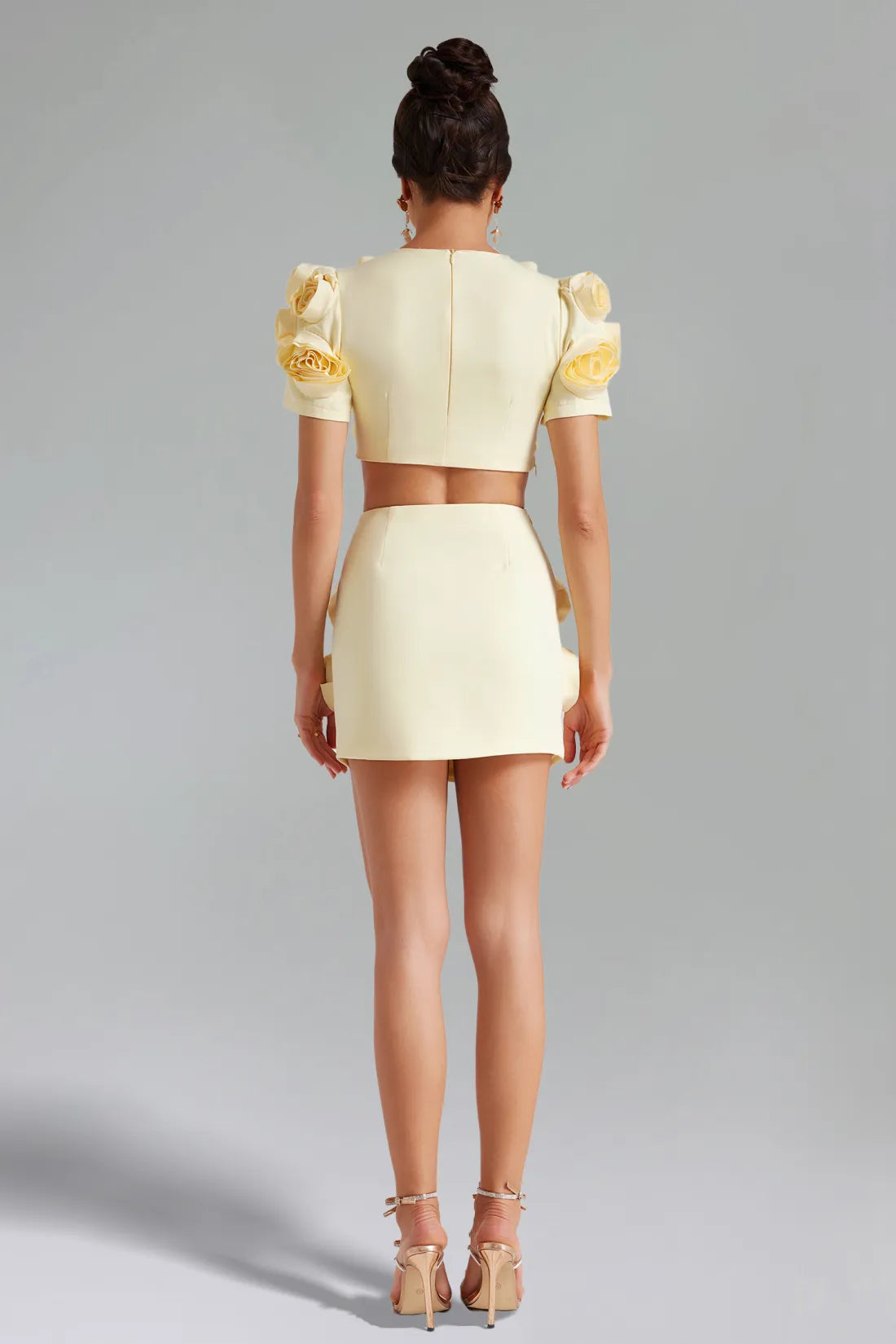 Salla Flower Short Sleeves Set