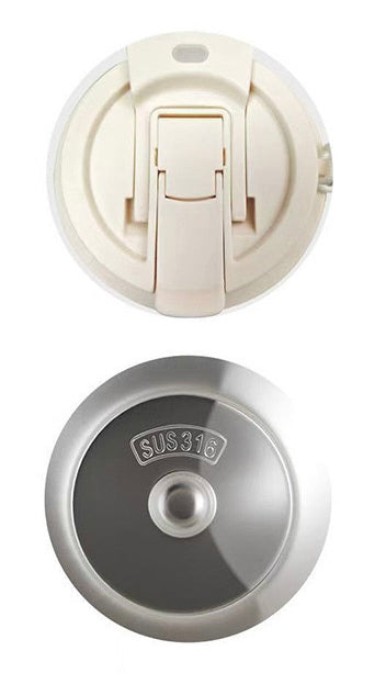 316 stainless steel coffee mug lid and base, leakproof double drink lid with durable SUS316 bottom