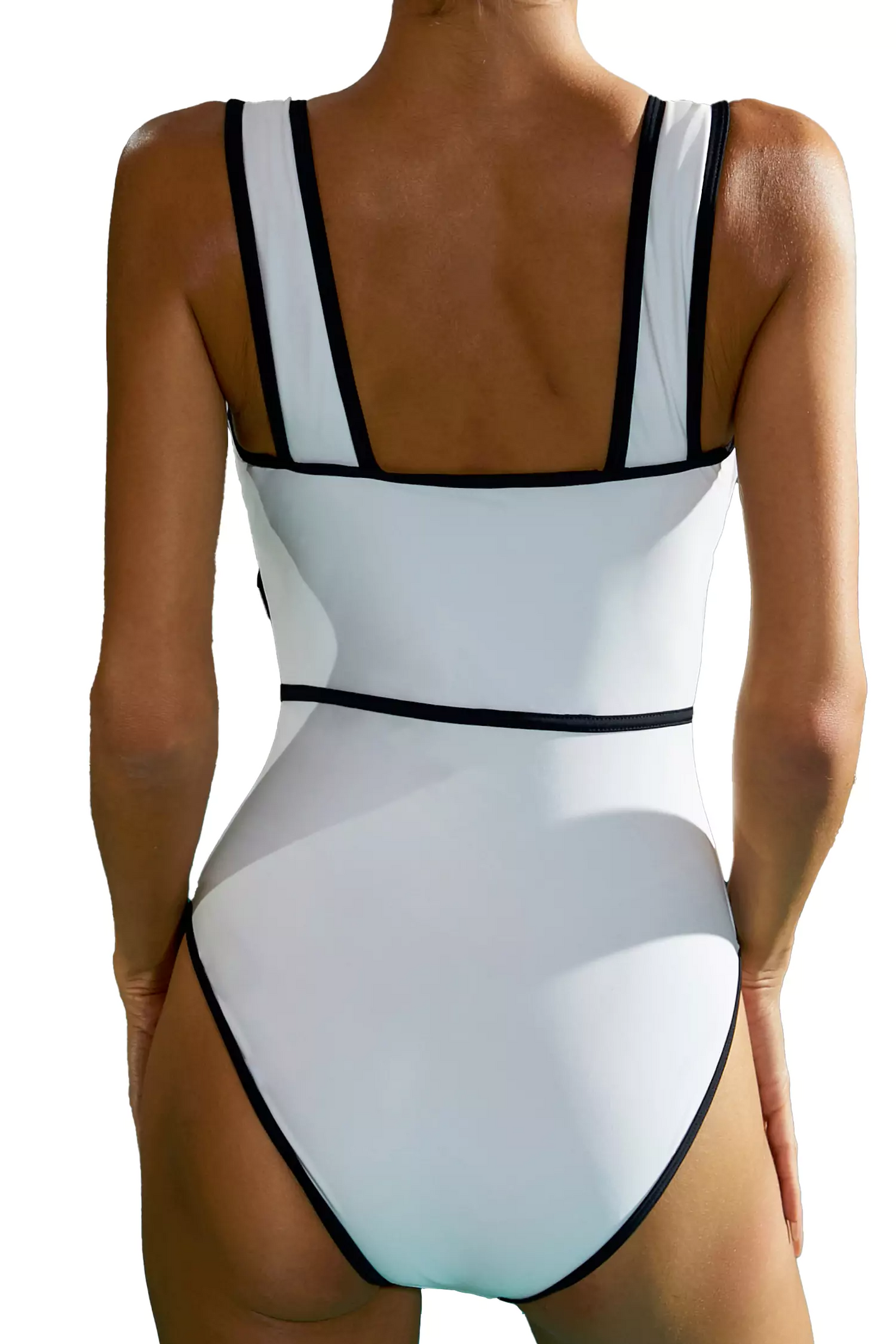 Clarissa White Bow One Piece Swimwear