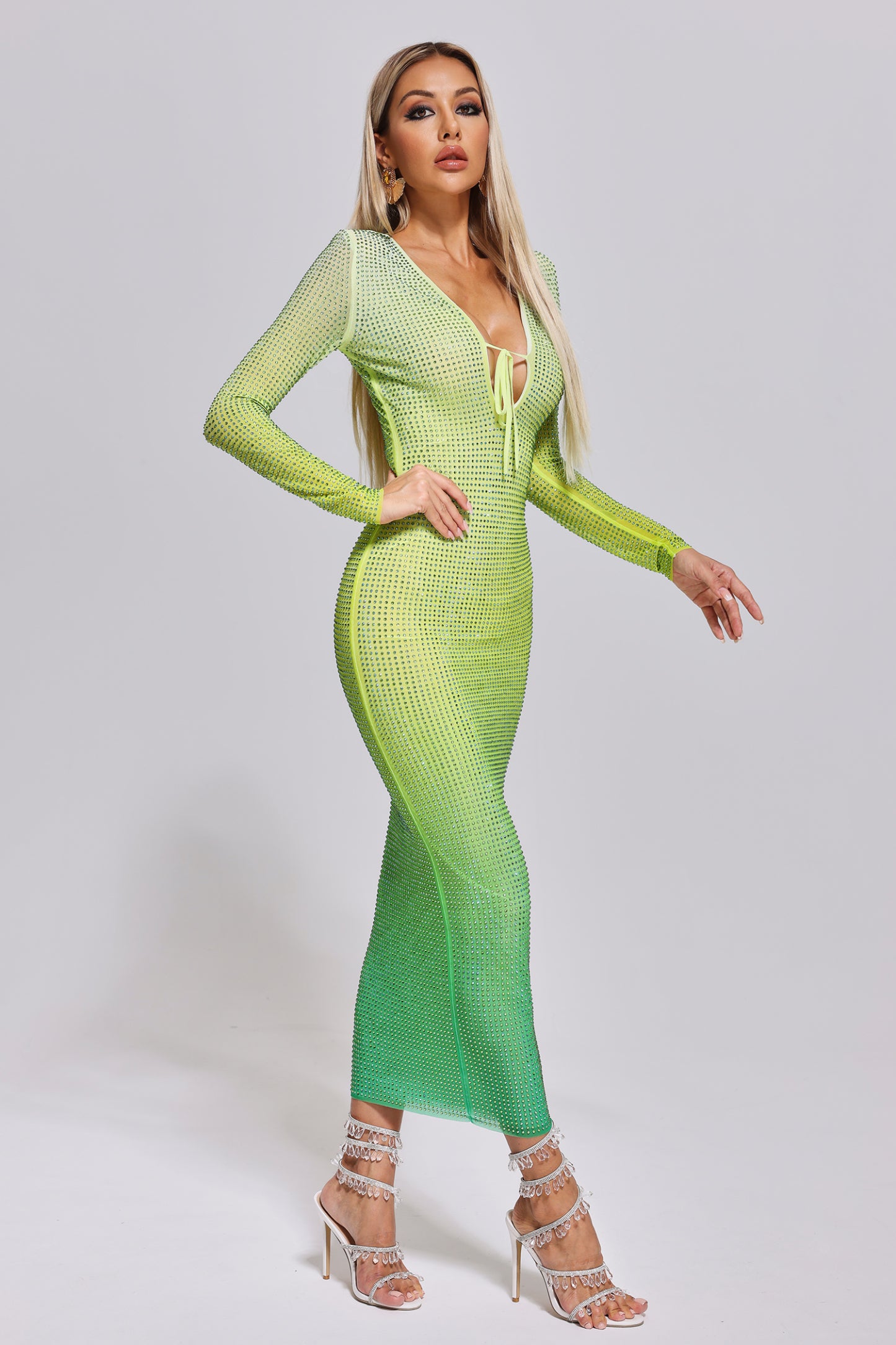 Nyiasia Crystallised Maxi Dress