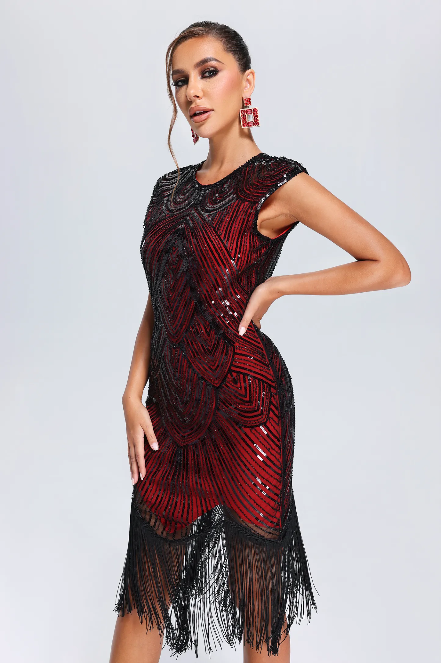 Fierce Tassel Sequin Dress