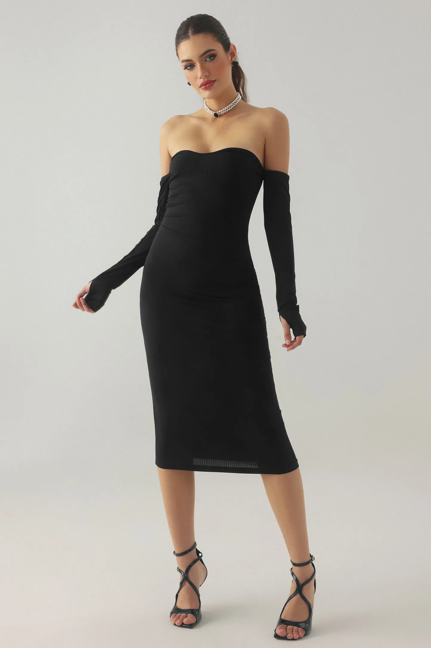 Ona Tube Knitted Midi Dress