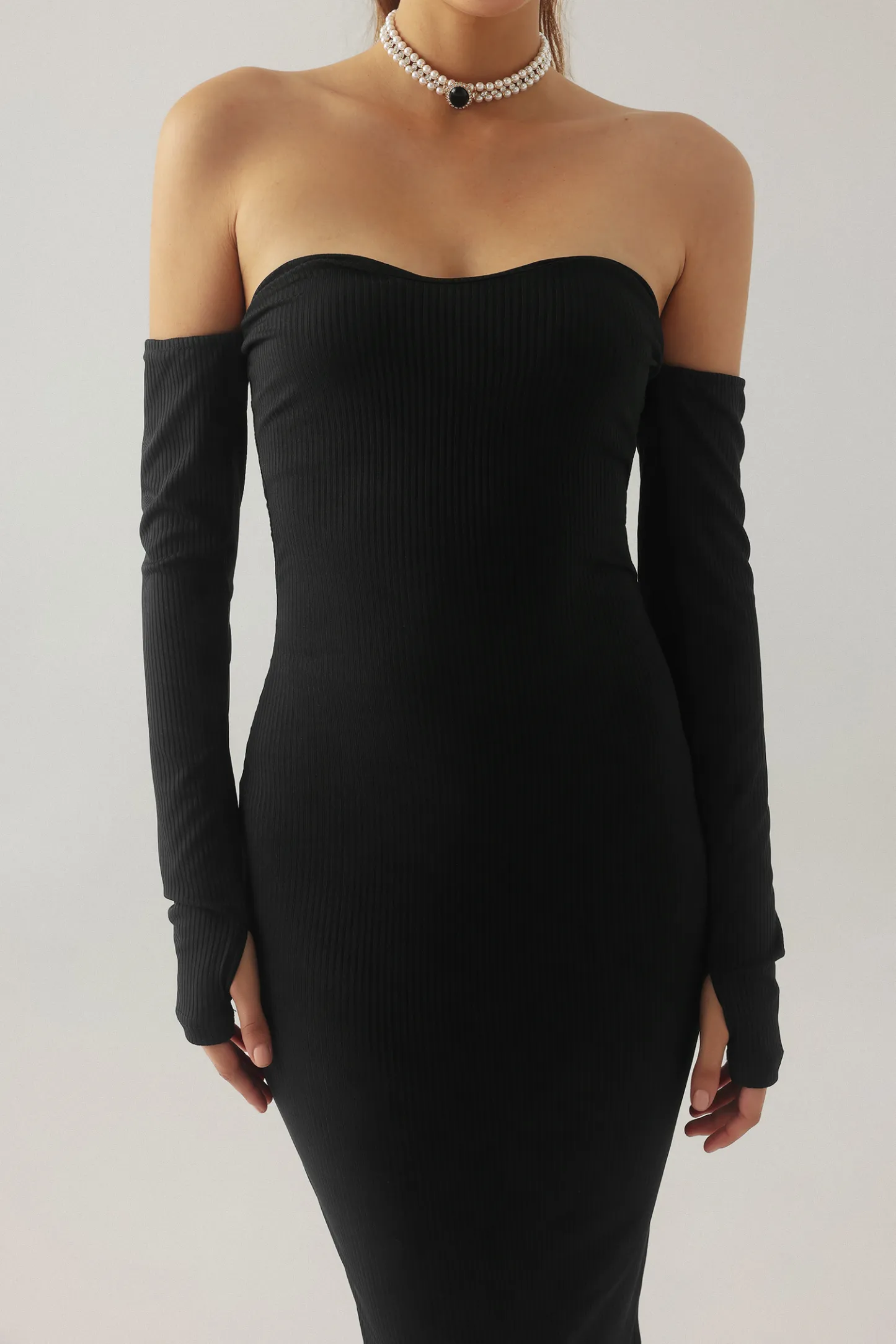 Ona Tube Knitted Midi Dress