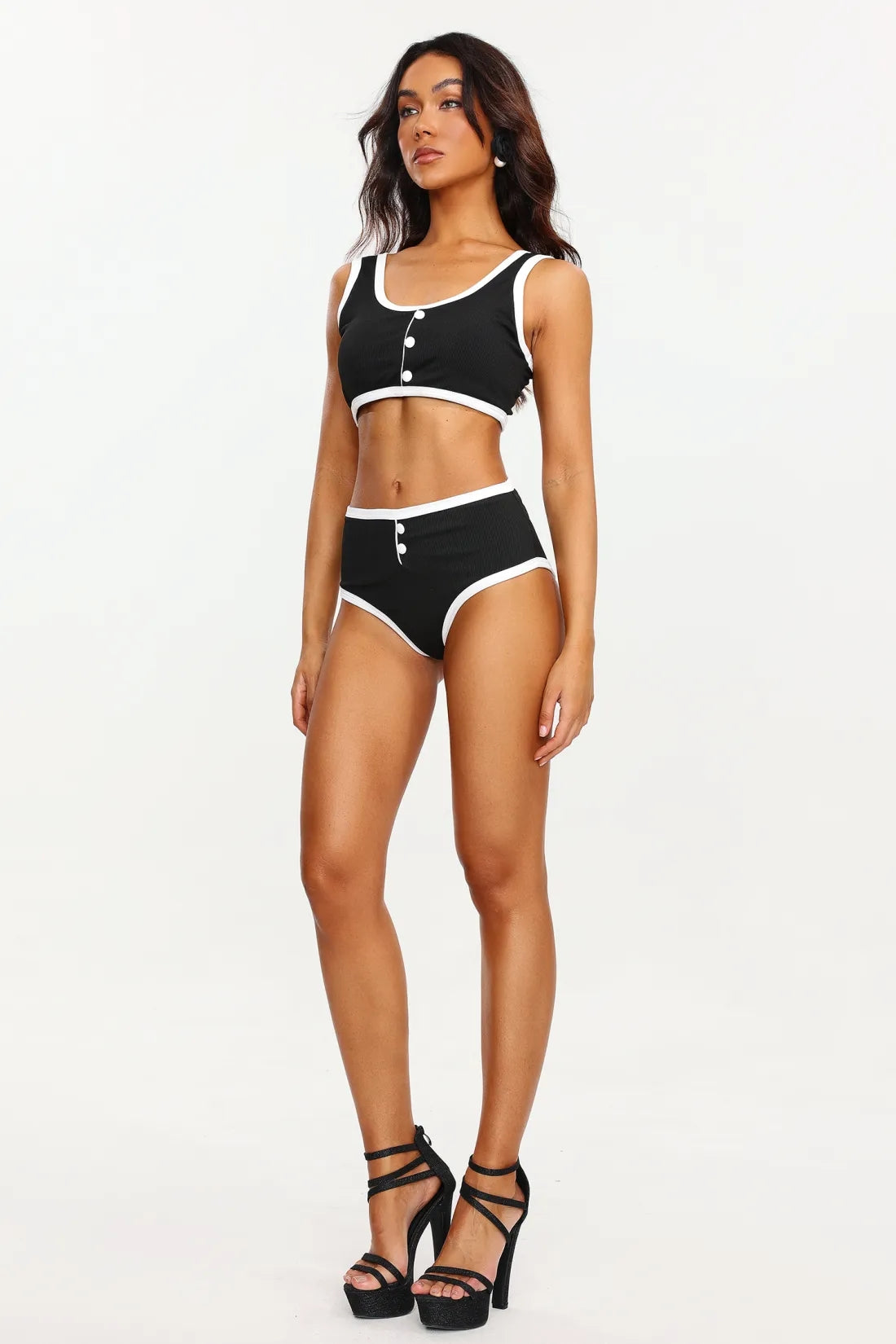 Drana Button Swimwear Set