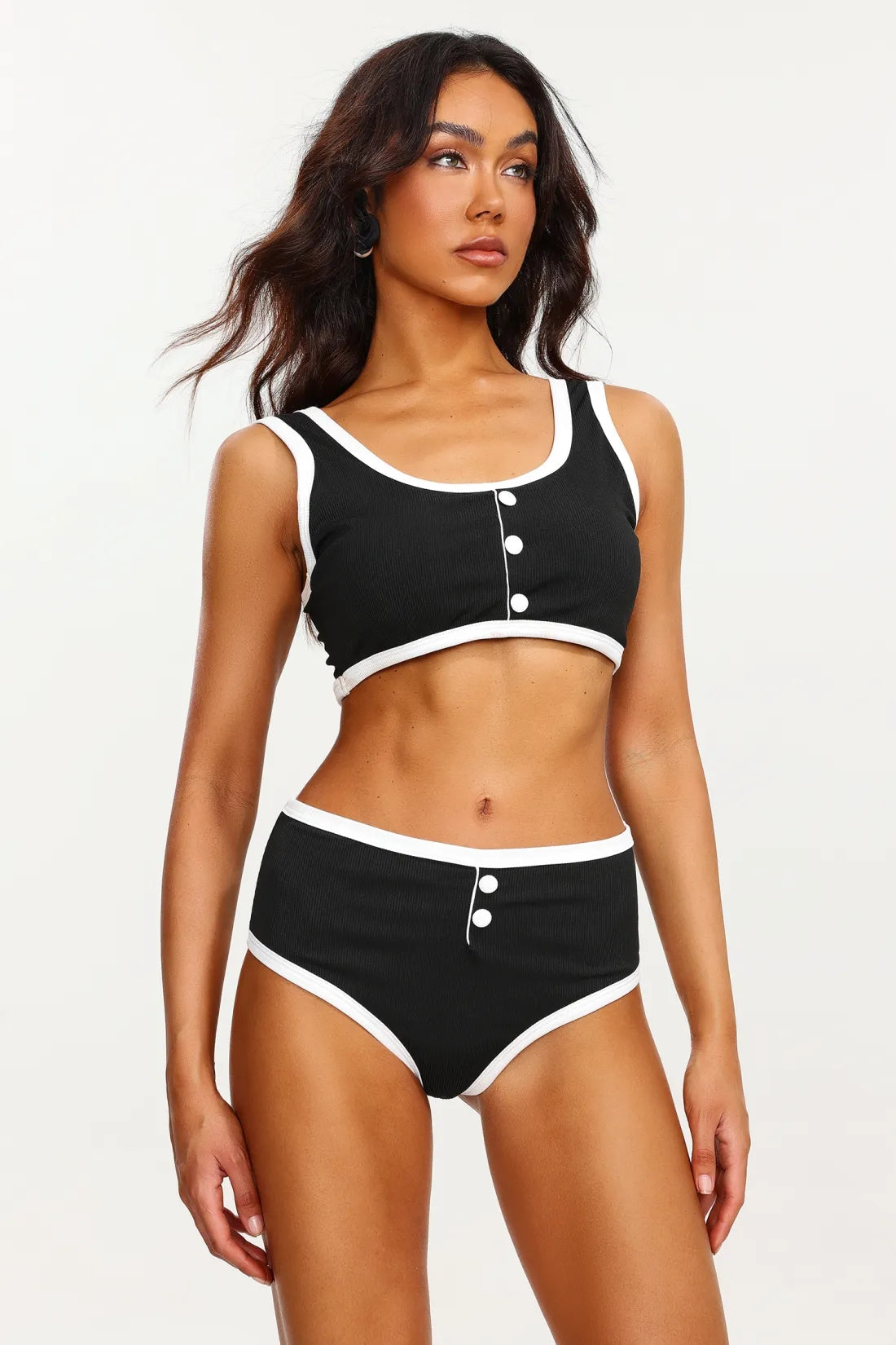 Drana Button Swimwear Set