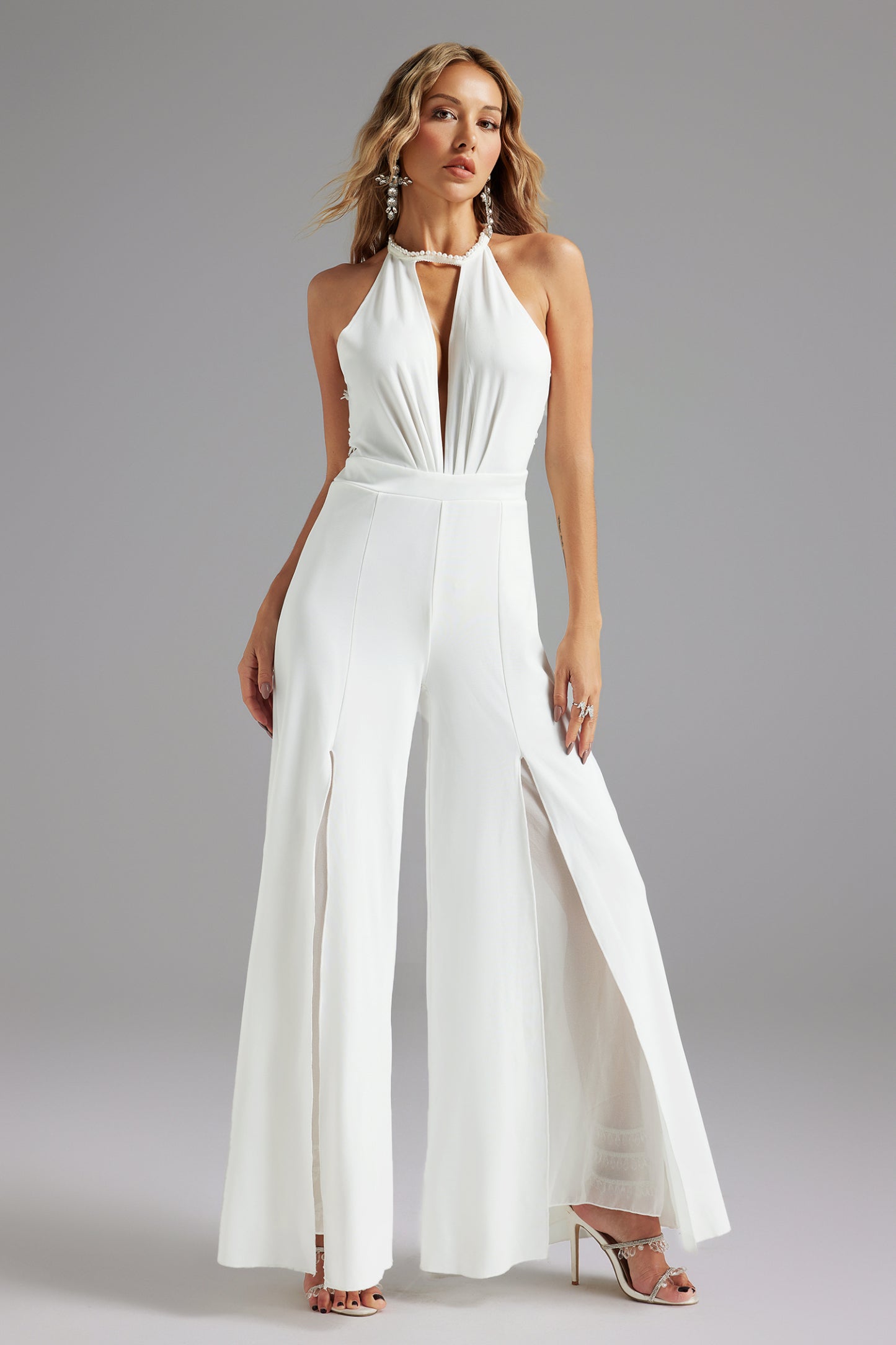 Tiff Deep V Jumpsuit