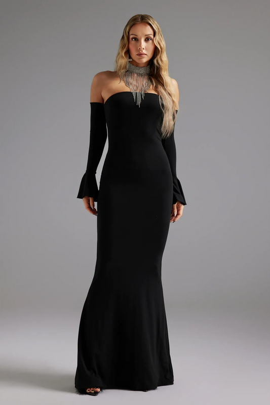 Spola Slim Fishtail Maxi Dress