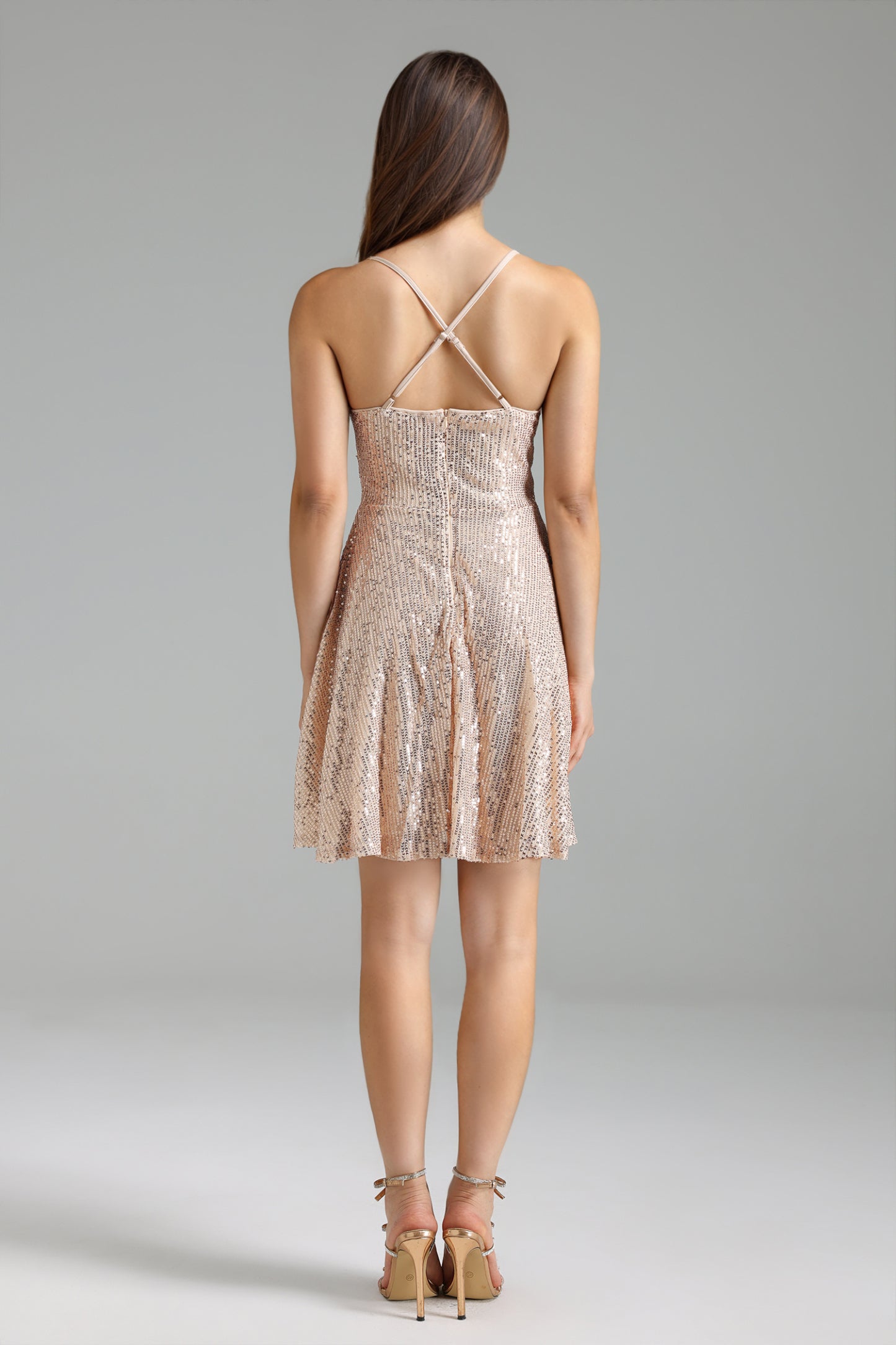 Makayah Sleeveless Sequin Mini Dress