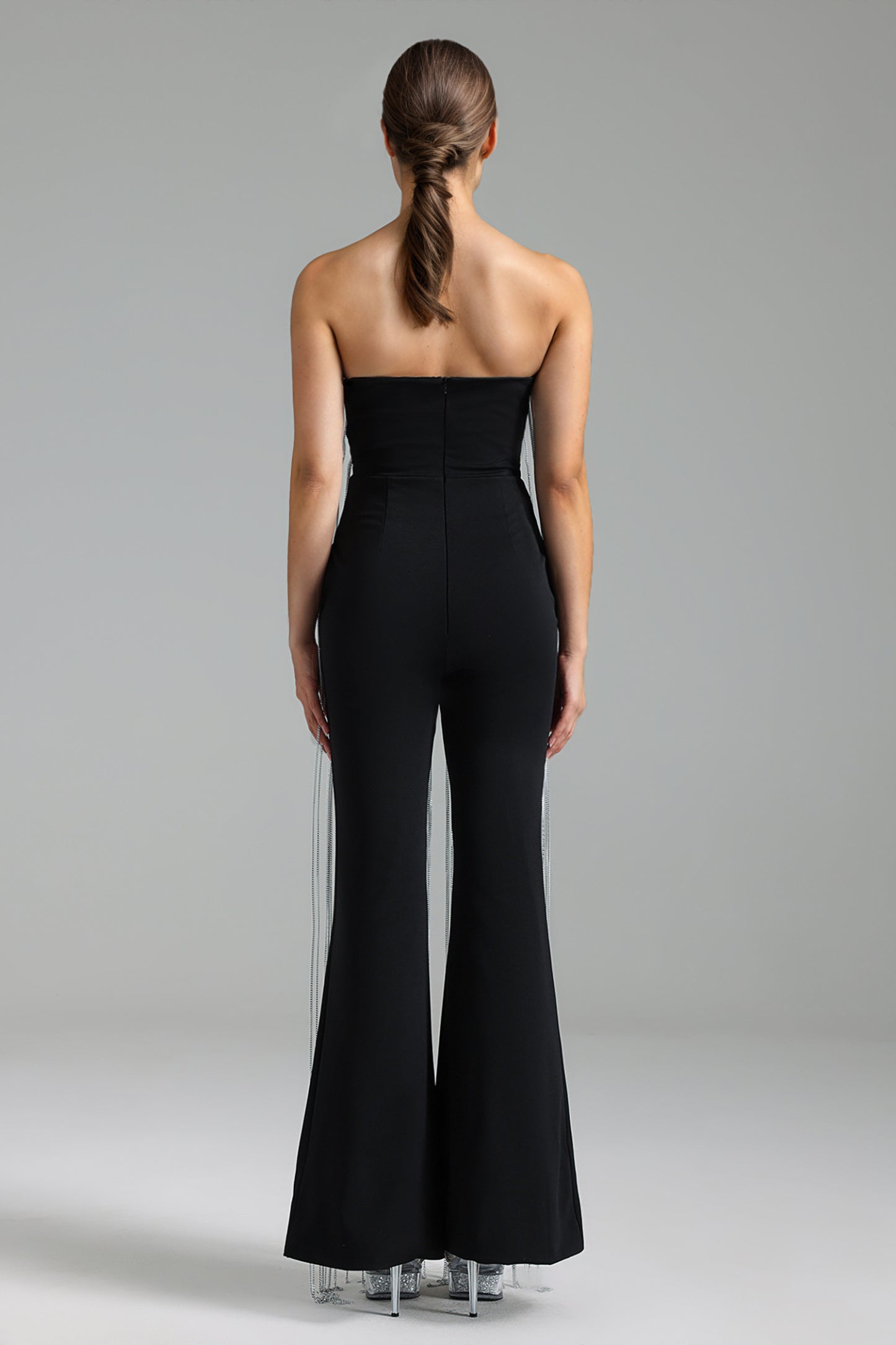 Geraldine Strapless Tassel Jumpsuit