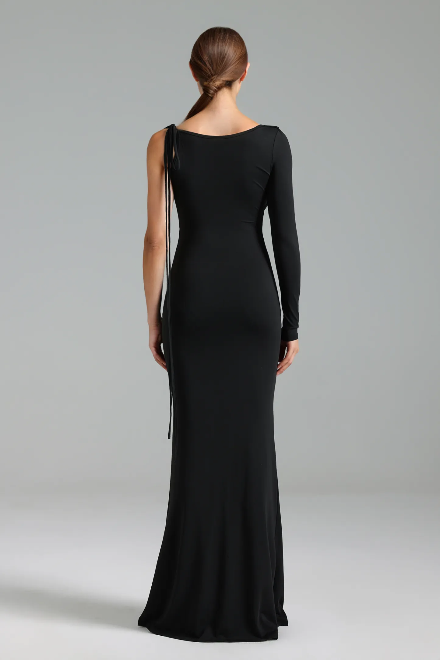 Jayden Deep-V One Shoulder Maxi Dress