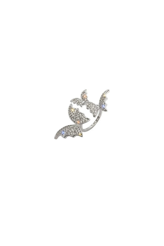 Jensen Rhinestone Butterfly Opening Ring