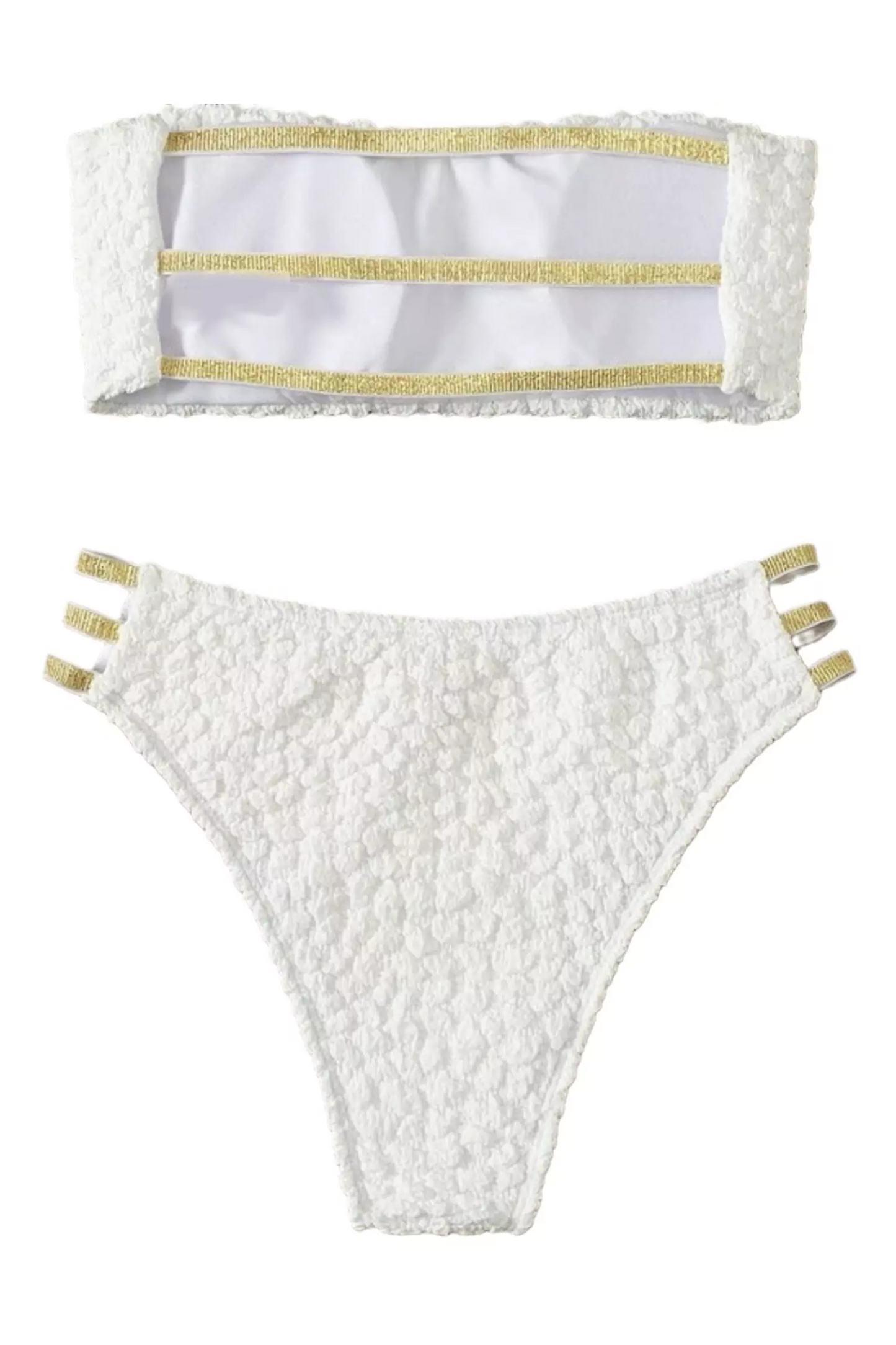 Meier White Wrap Bikini