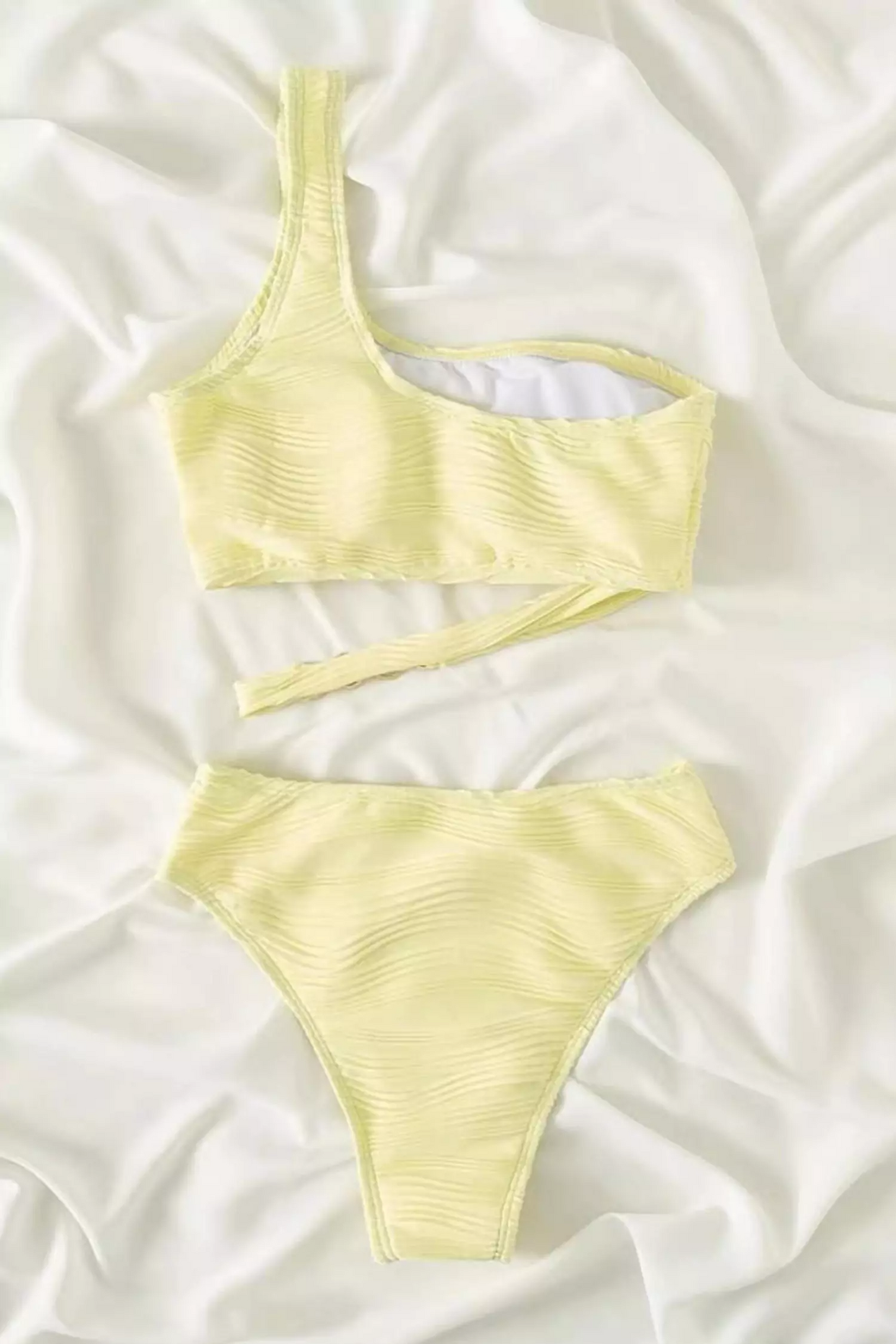 Dianna Yellow One Shoulder Bikini