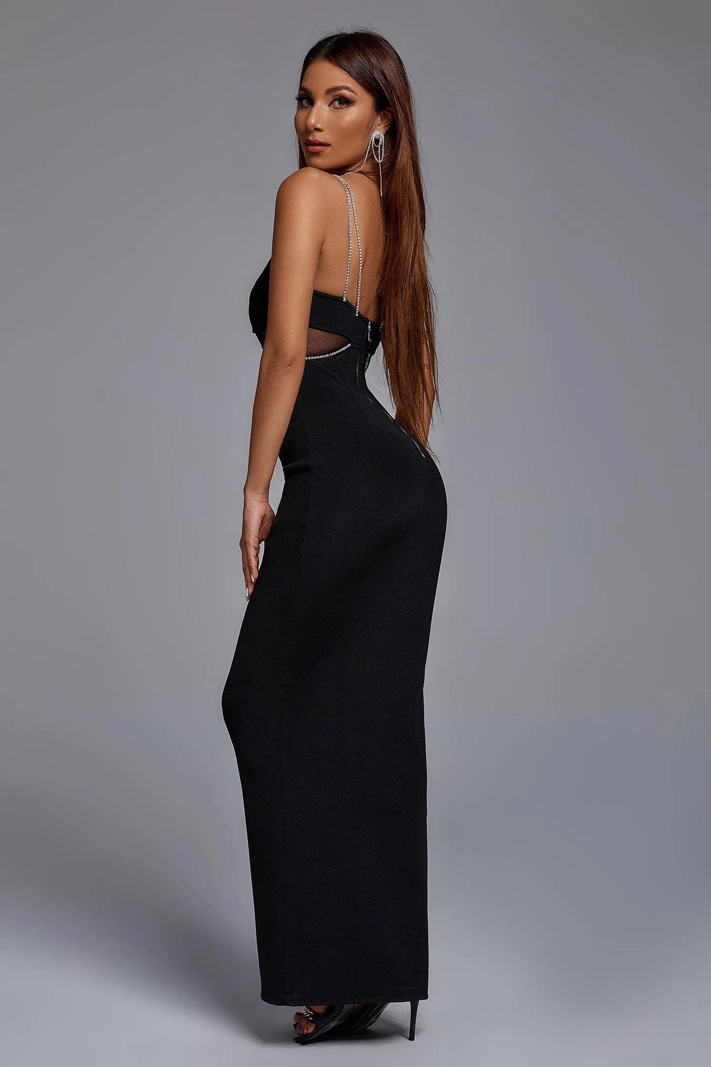 Sagia Diamond Maxi Bandage Dress