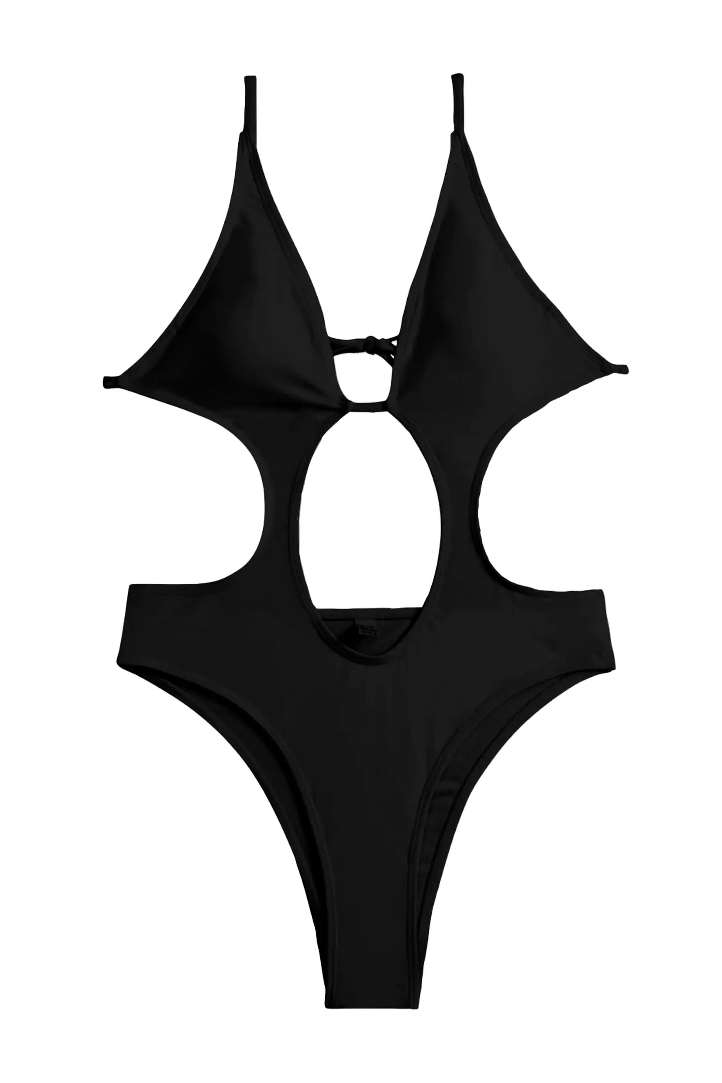 Lilianna Black Circle Cut Out Swimwear