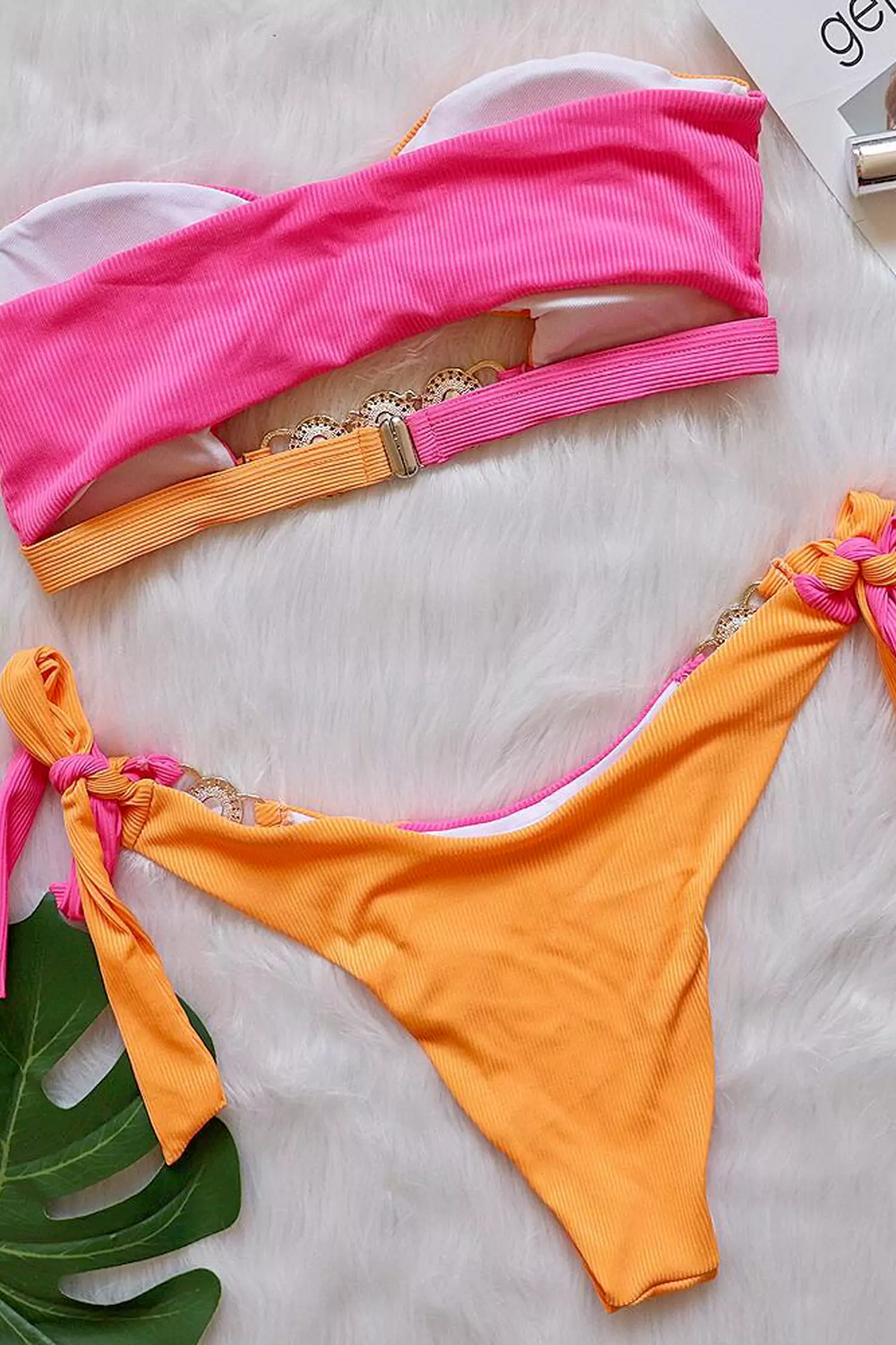 Rita Orange Diamond Bikini