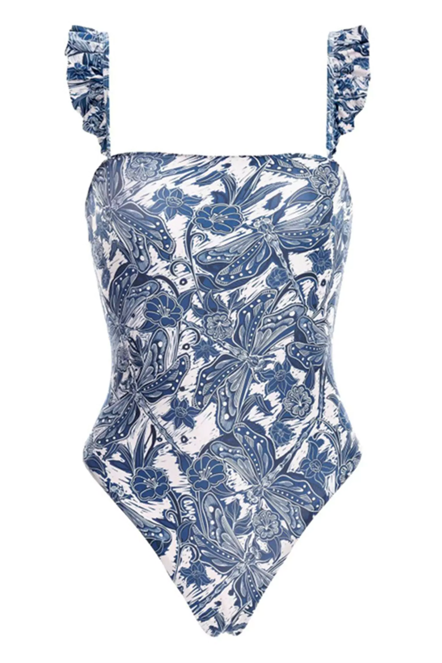 Gail Blue Dragonflies One Piece Swimwear