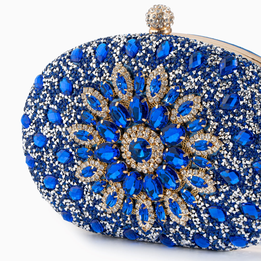 Colette Clutch Bag - Blue