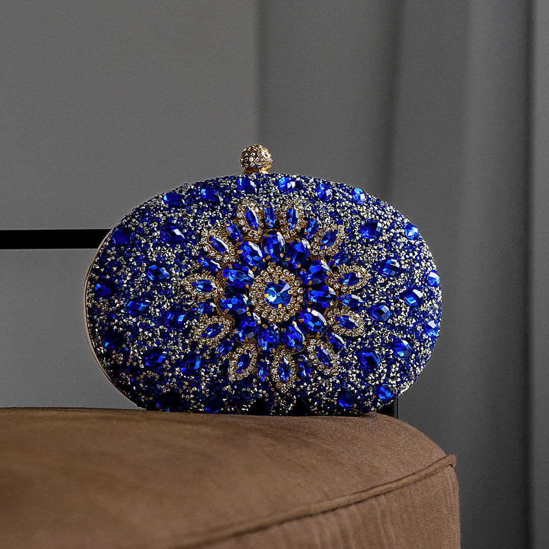 Colette Clutch Bag - Blue