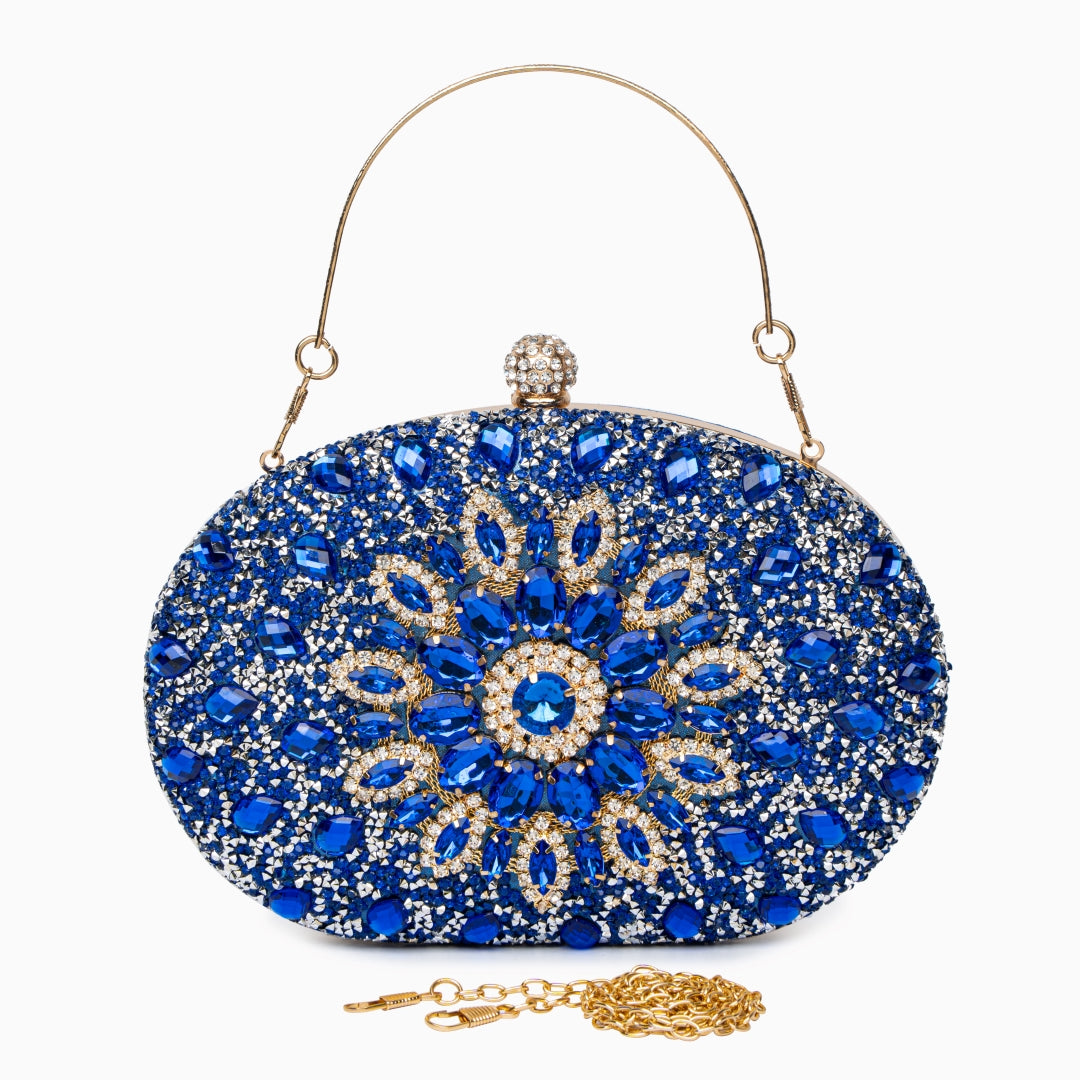 Colette Clutch Bag - Blue