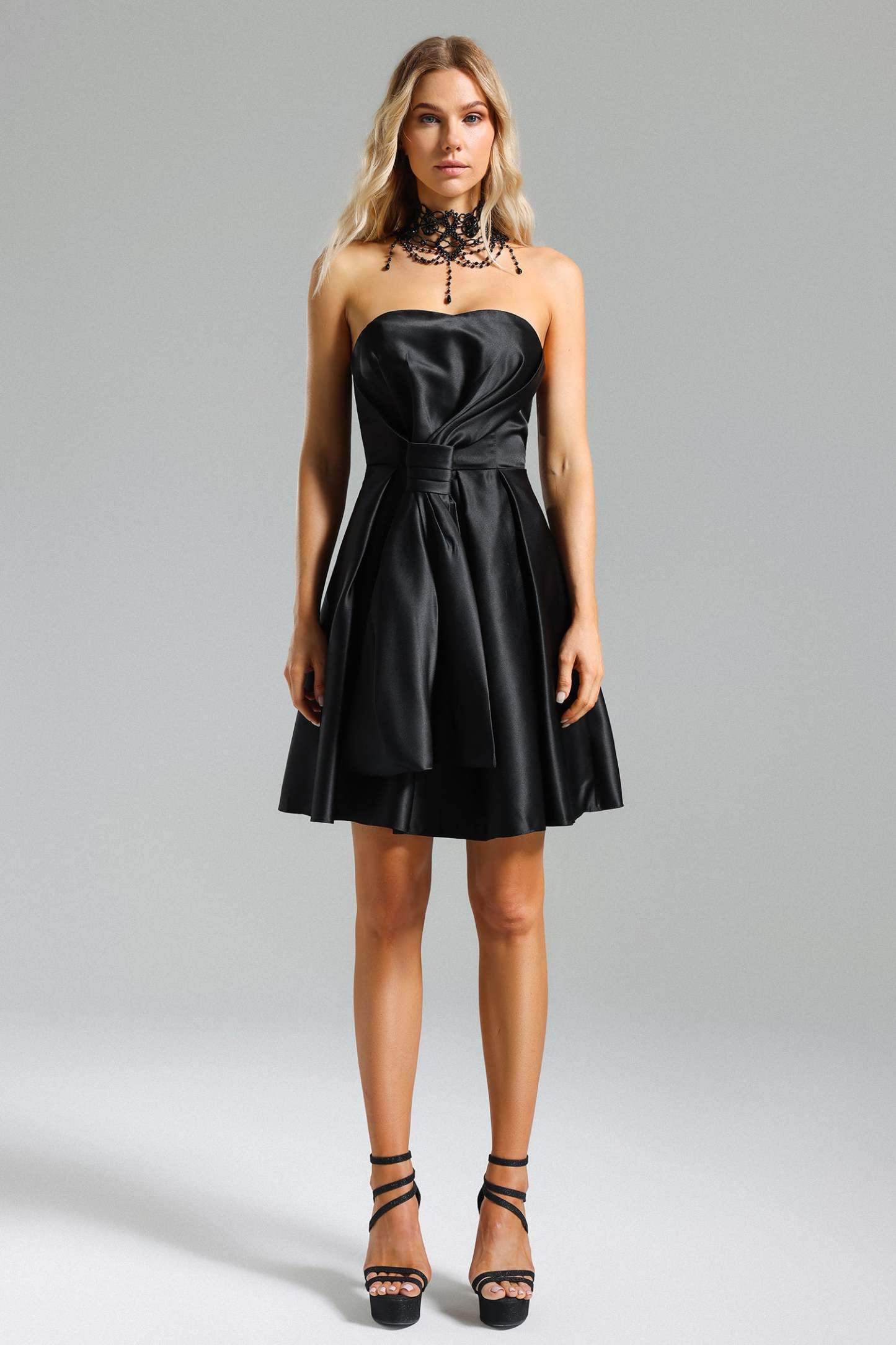 Deborah Satin Strappy Dress