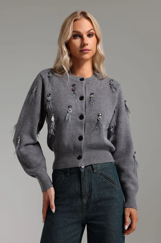 Fifer Plume Knitted Coat