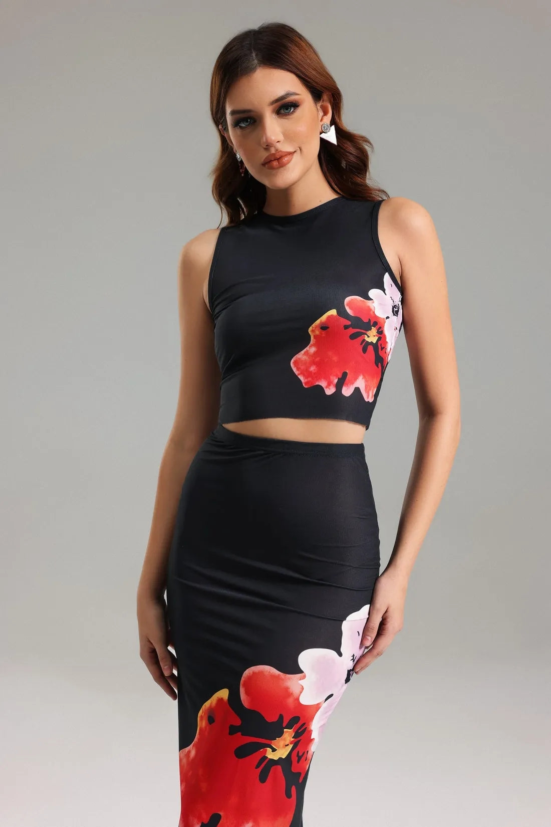 Gemma Sleeveless Printed Set