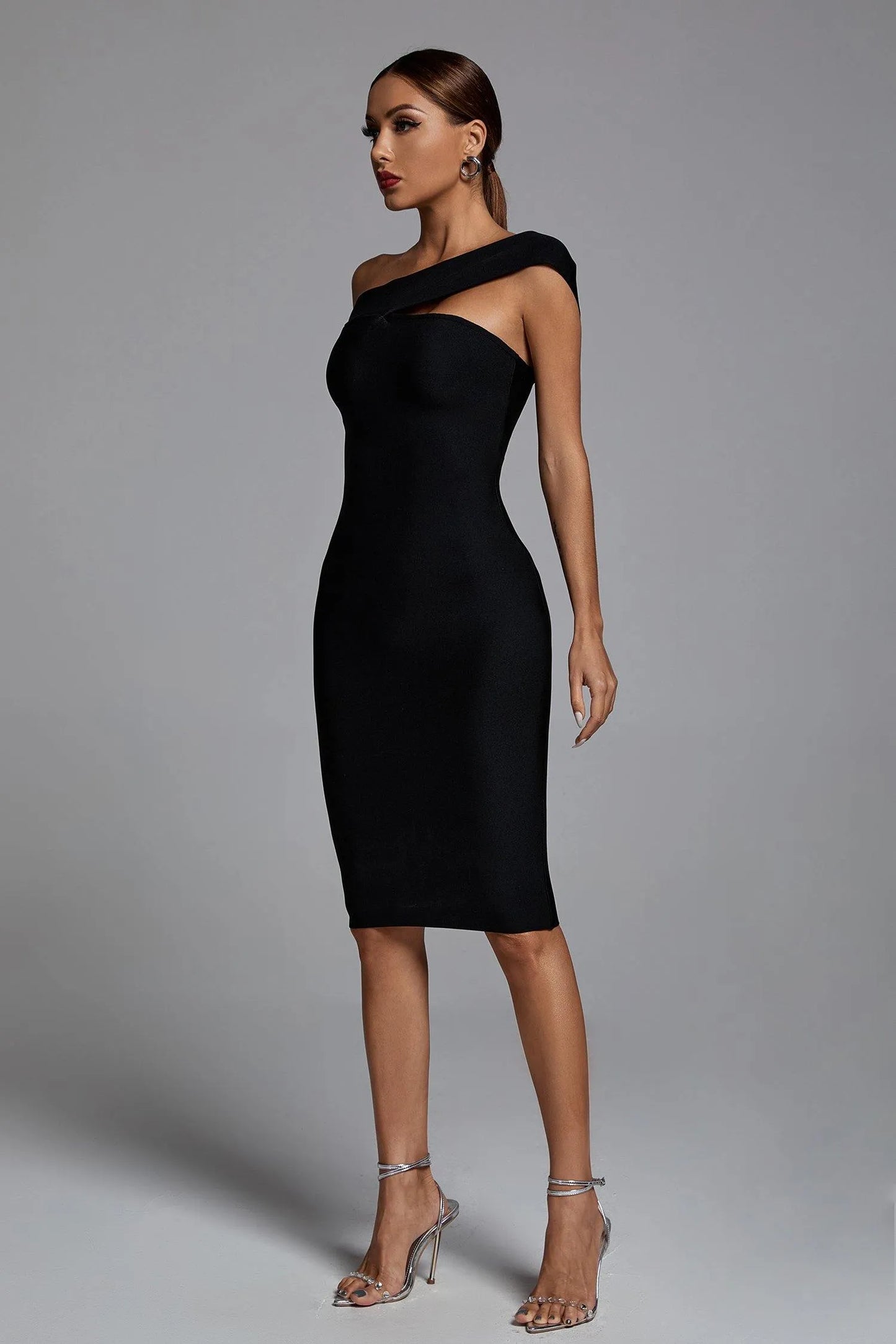 Afare Off Shoulder Cocktail Dress