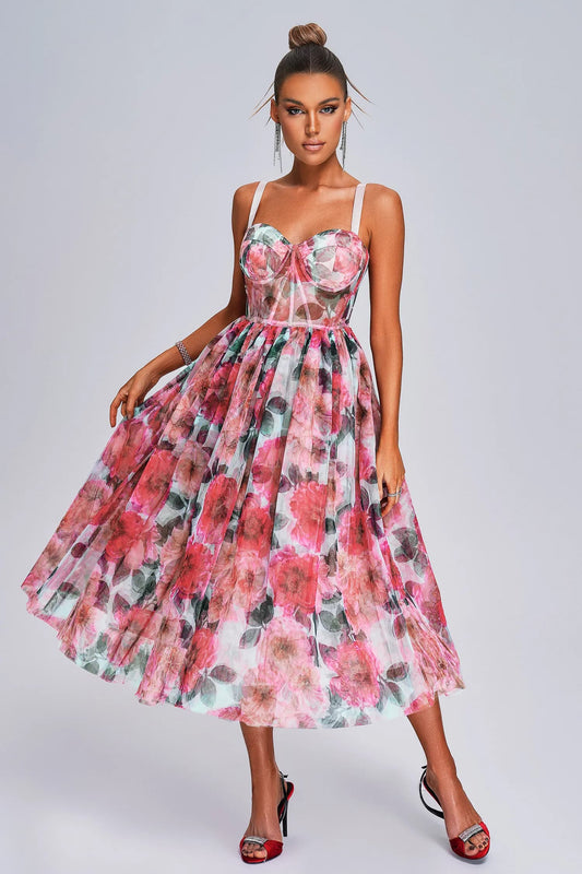 Sareza Floral Midi Dress