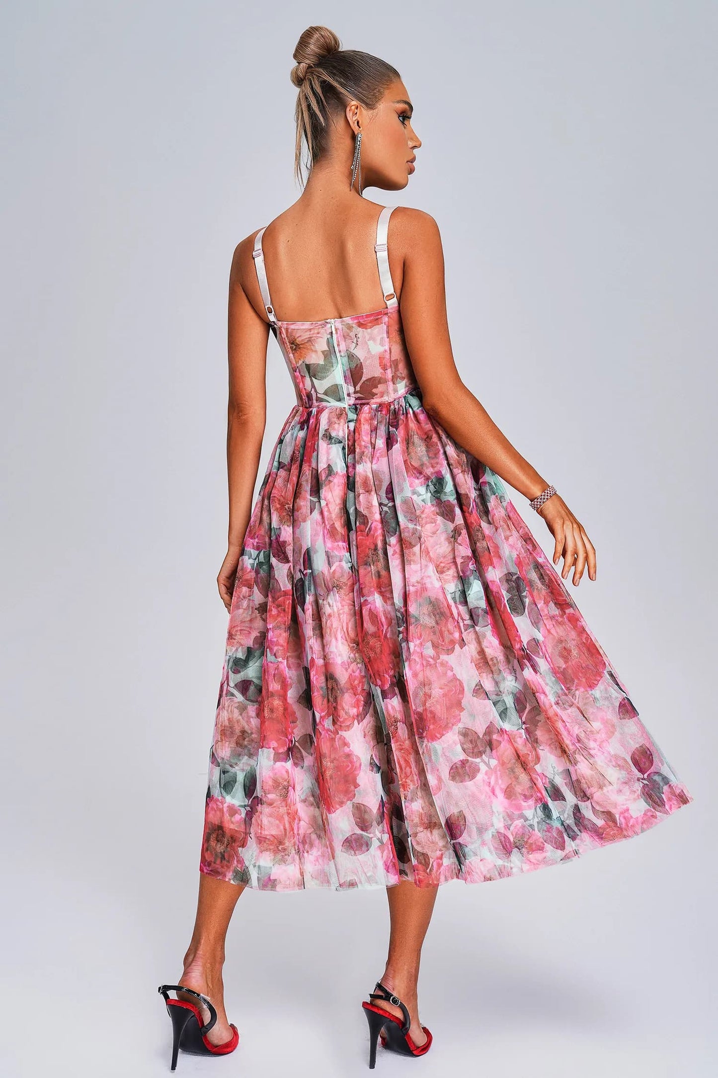 Sareza Floral Midi Dress