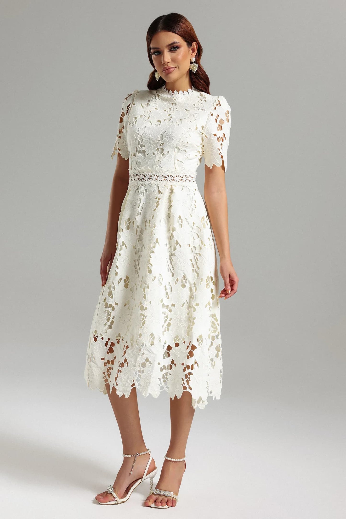 Jaca Lace Midi Dress