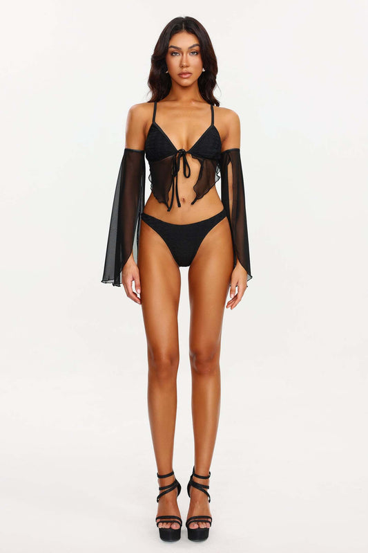 Myrna Mesh Sleeves Bikini