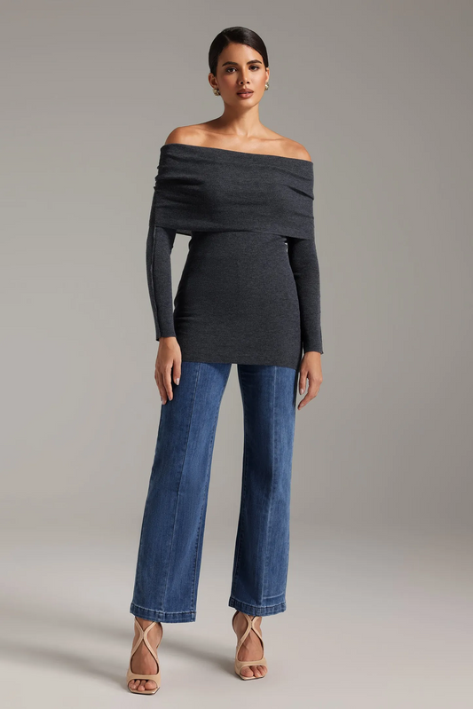 Nettie Off-Shoulder Knitted Top