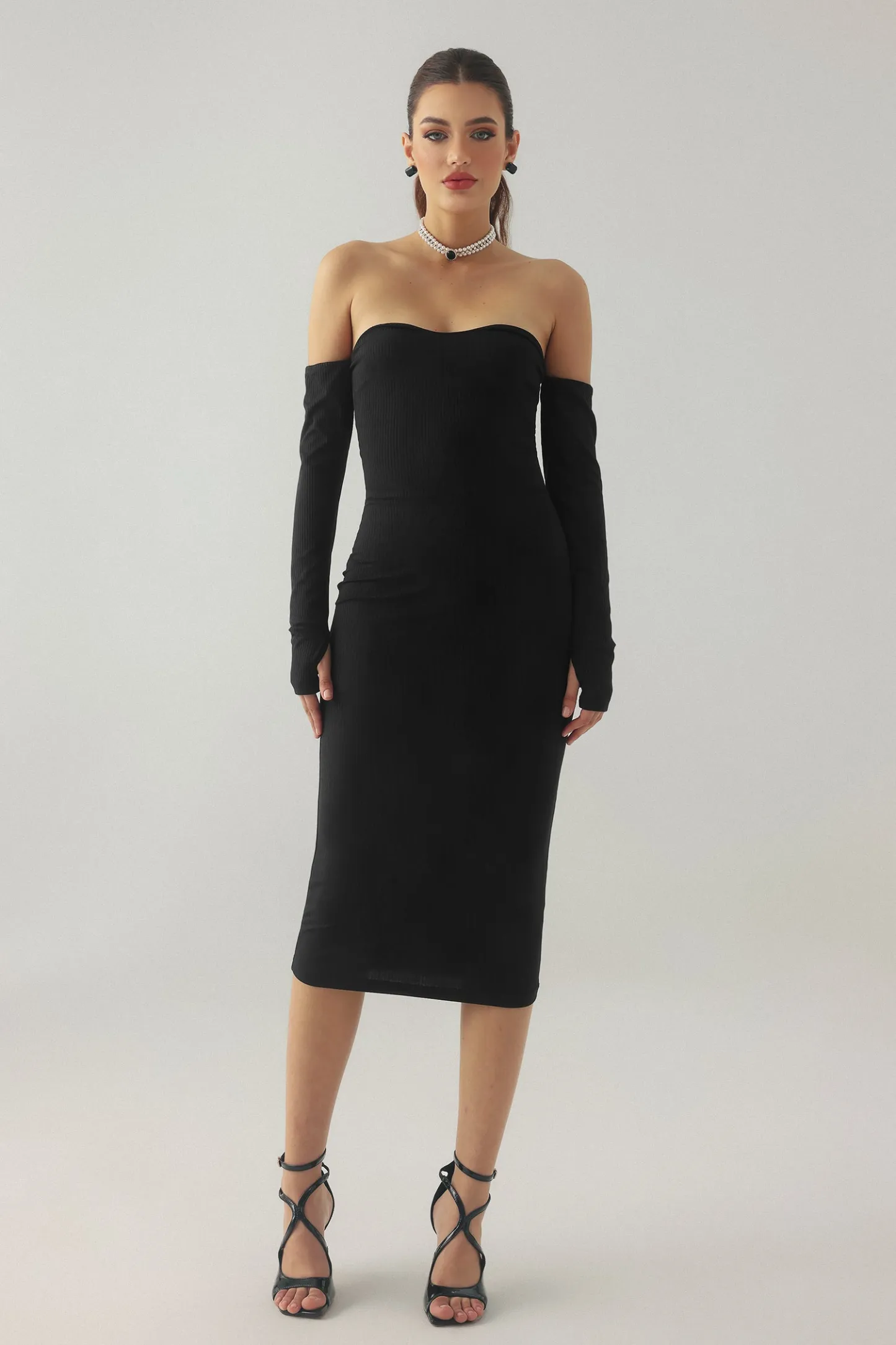 Ona Tube Knitted Midi Dress