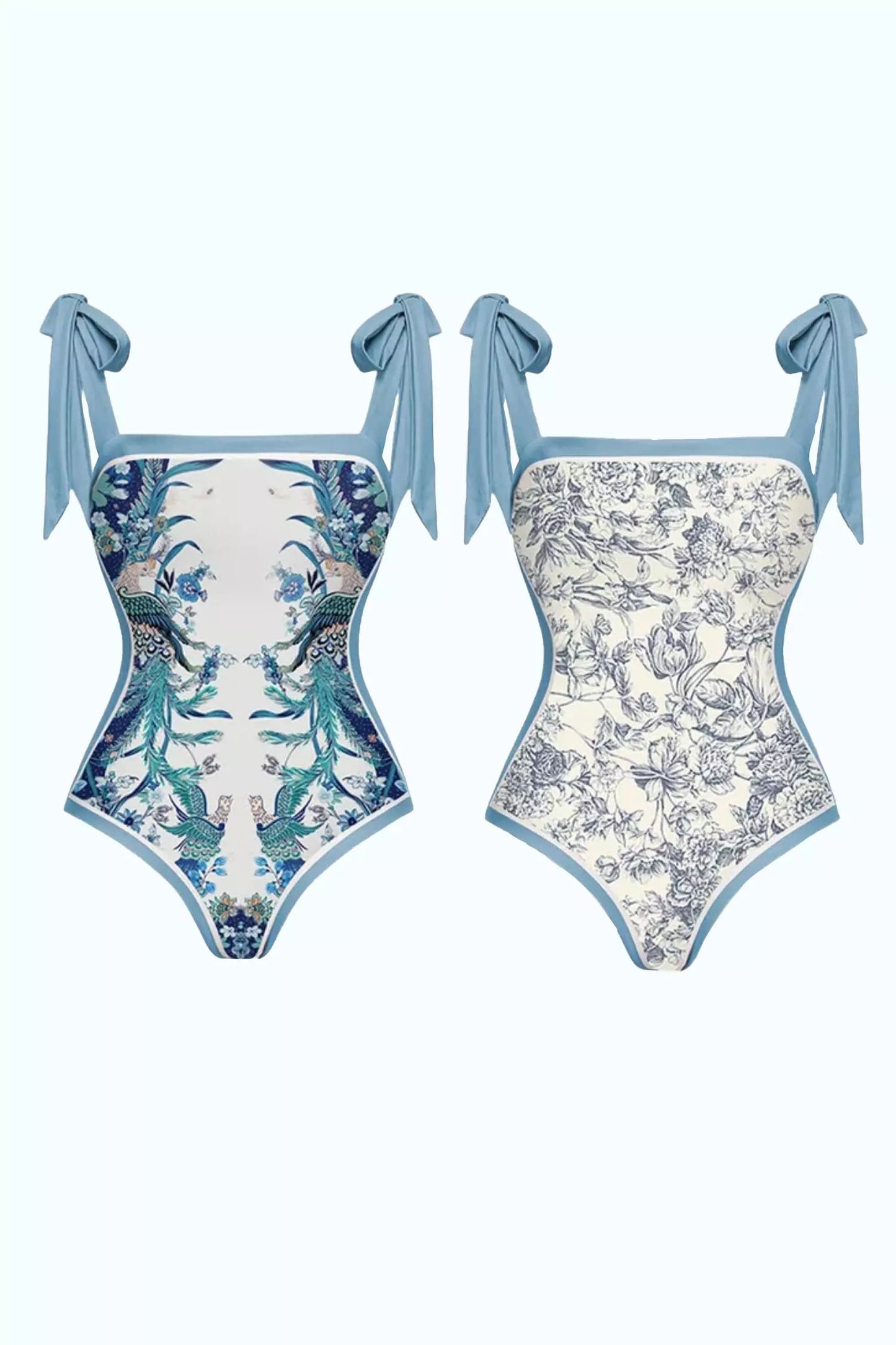 Selah Blue Printed Swimwear