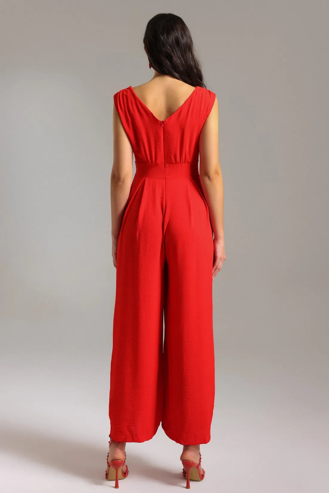 Teagan V-Neck Sleeveless Jumpsuit