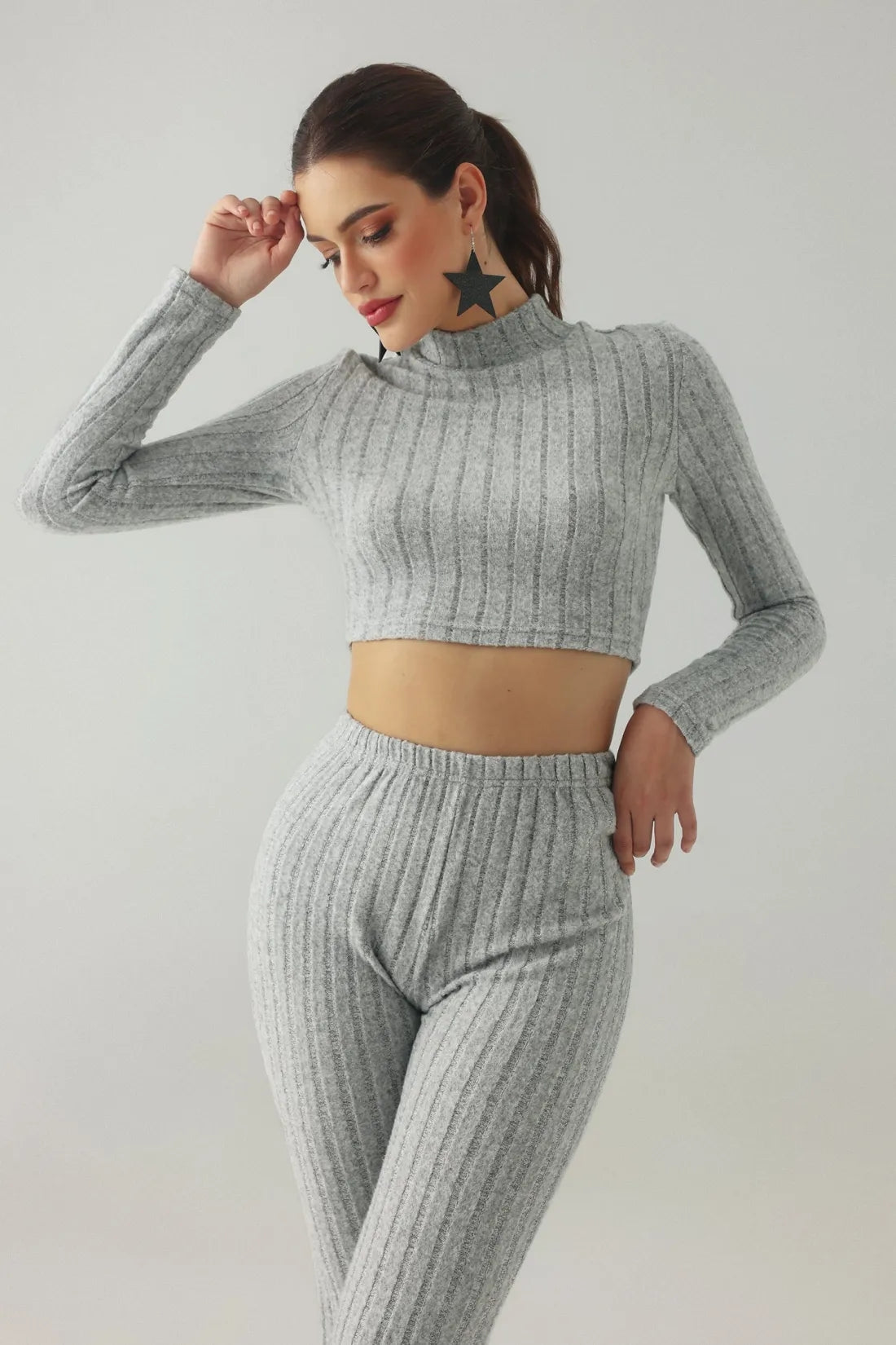 Vakana Mock Neck Knit Set