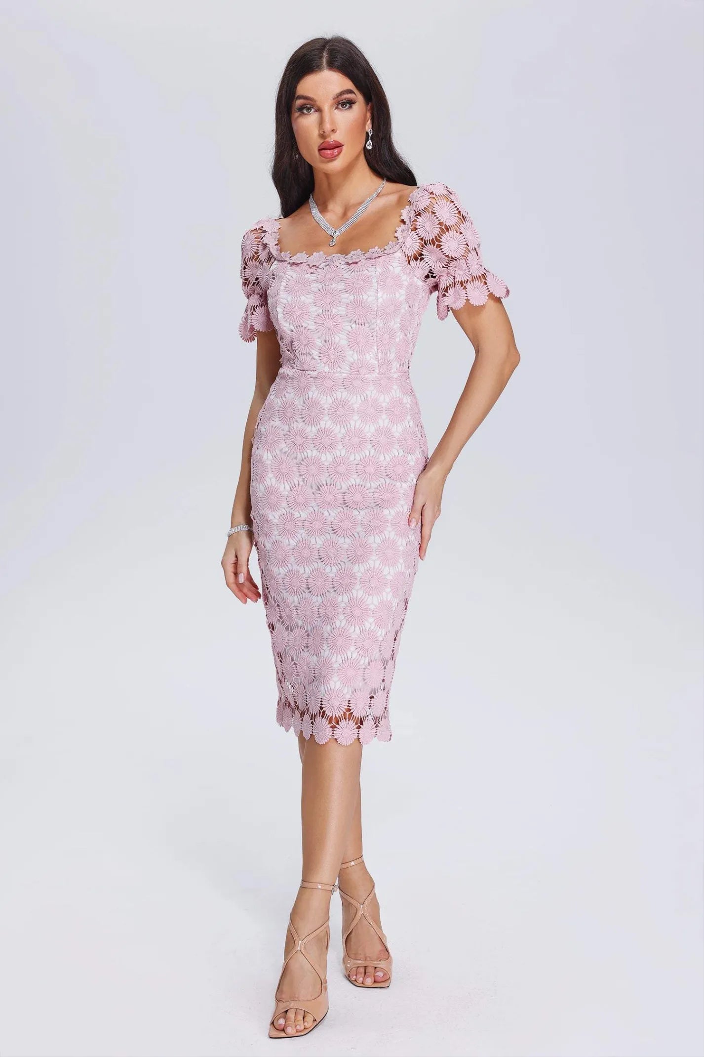 Ensley Lace Midi Dress