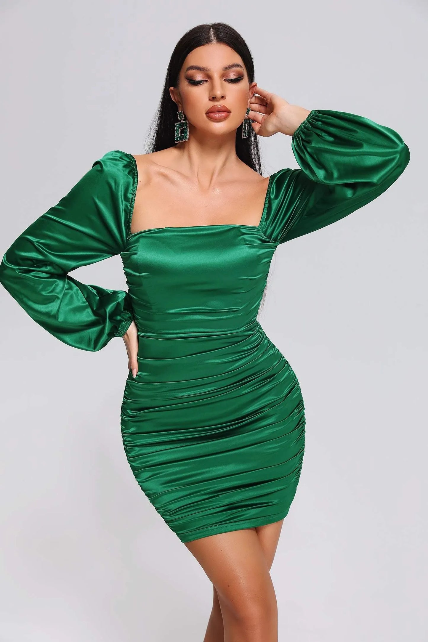 Wedasa Satin Mini Dress