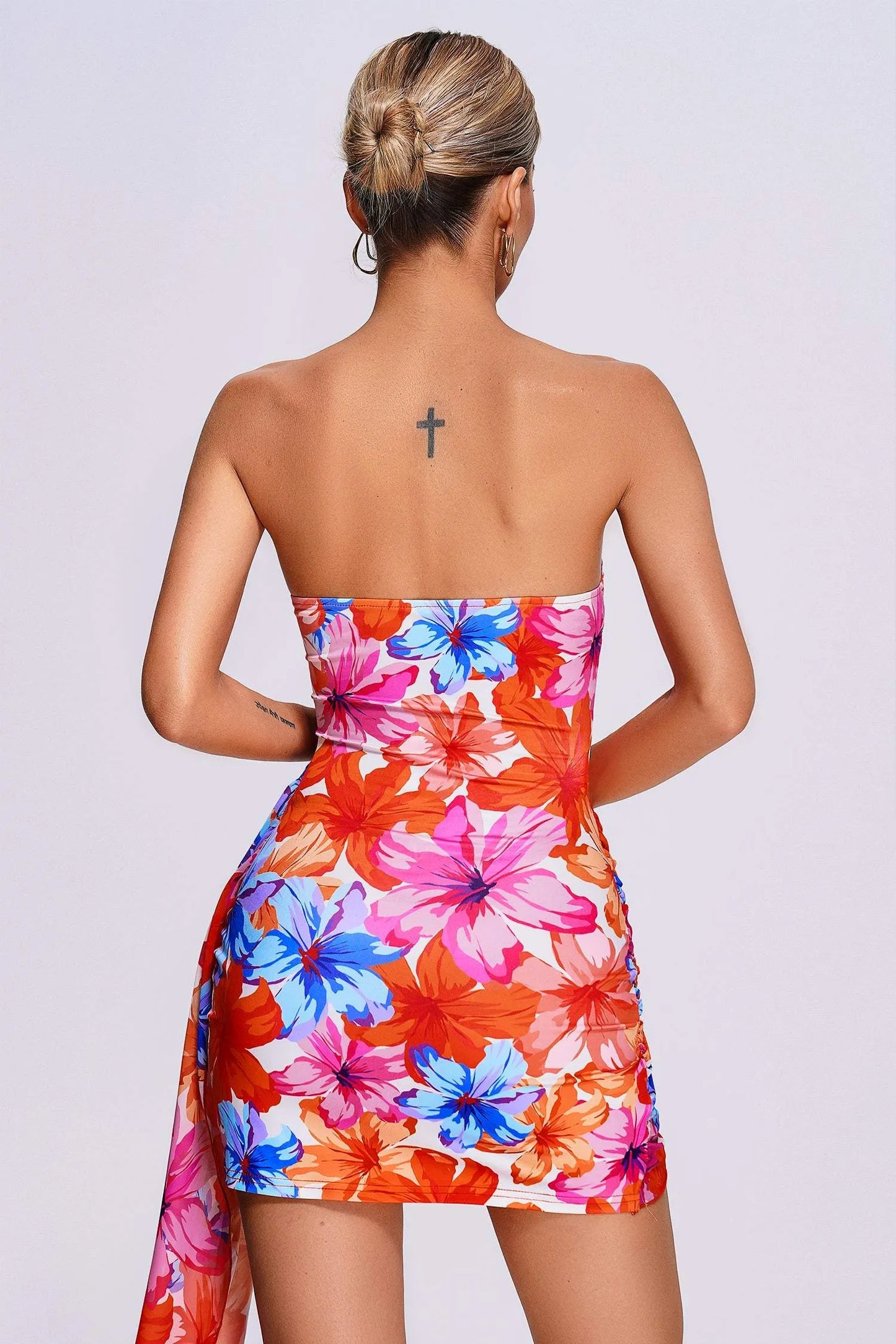 Flare Floral Mini Dress