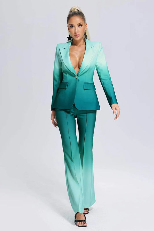 Tersaa Gradient Blazer Set