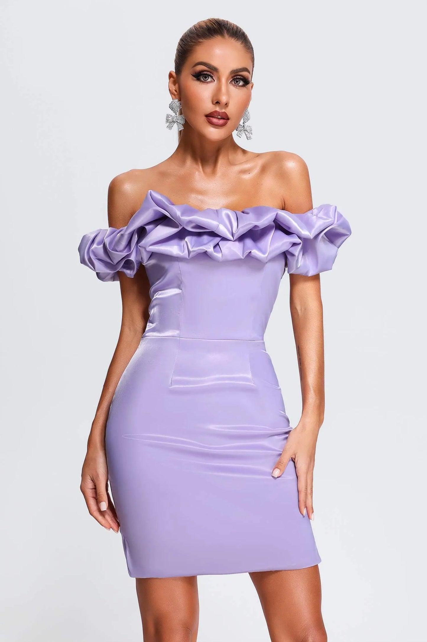 Rebecca Off Shoulder Mini Dress