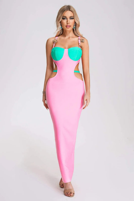 Quiyana Cutout Bandage Maxi Dress