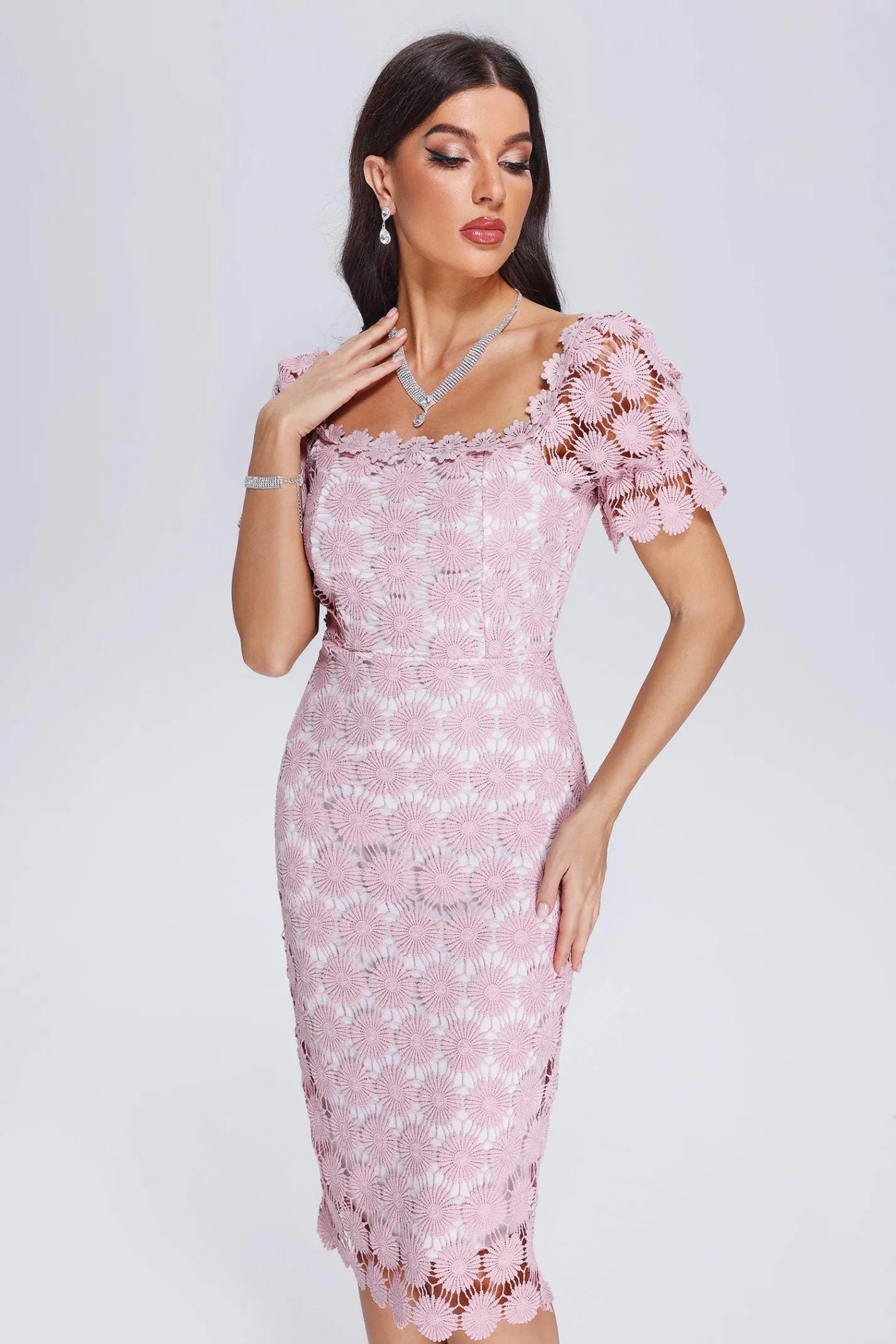 Ensley Lace Midi Dress