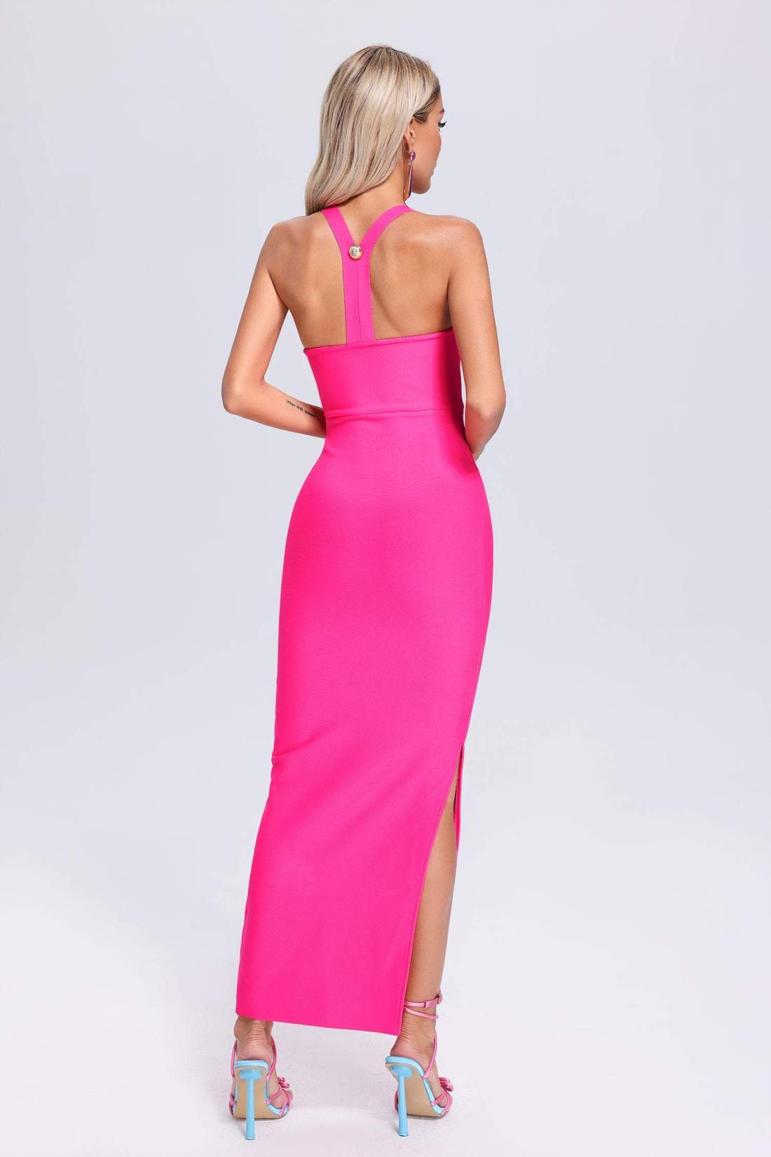 Giacinta Halter Bandage Maxi Dress