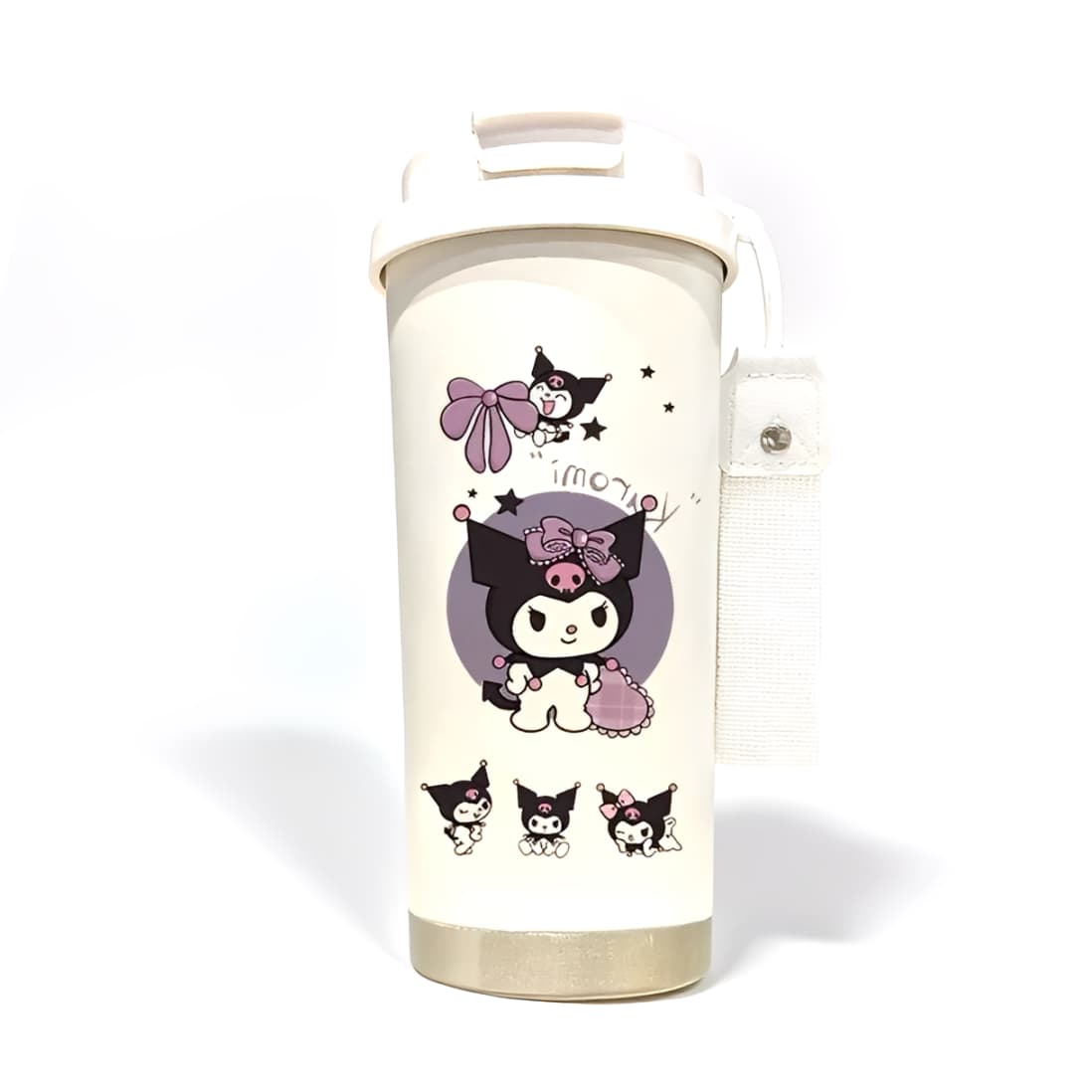 Kuromi 316 stainless steel insulated tumbler with lid, portable large-capacity 530ml travel coffee mug