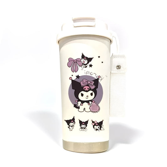 Kuromi 316 stainless steel insulated tumbler with lid, portable large-capacity 530ml travel coffee mug