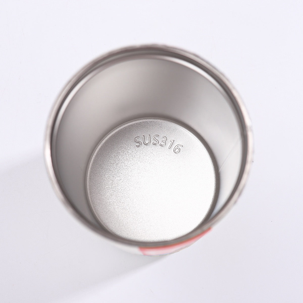 Inner view of The Monsters 500ml stainless steel vacuum bottle with SUS316 food-grade steel